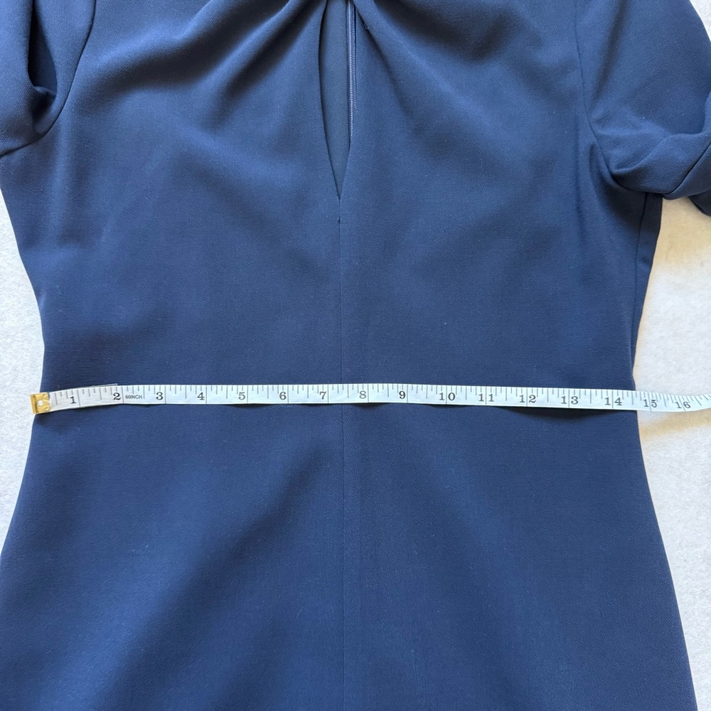 Black Halo Navy Blue Dress EUC Size 6 - Picture 12 of 14